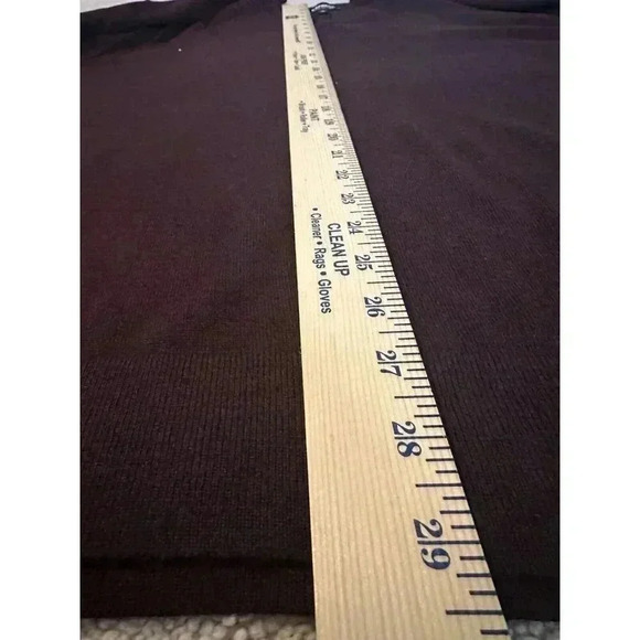 NEW Express Mens Sz XXL Merino Wool Blend V Neck Sweater Maroon Burgundy Classic - Picture 8 of 11